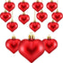 Frienda 24 Pcs Valentine Heart Shaped Ornaments - Christmas Tree Baubles Hanging Decoration for Valentine Wedding