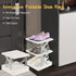 Eagrye 5 Closet, Tier Vertical Narrow Shoe Storage Organizer for Saving Space, Gray Plastic Small Collapsible Shoe Rack
