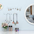 AITEE Acrylic Necklace Holder, Wall Mounted Organizer with 6 Hooks for Jewelry, Best Gifts for Women