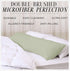 Italian Luxury Microfiber Body Pillow Cover - Soft 21" x 60" Case, Fits 20" x 54" Pillow, White