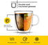 JoyJolt (Set 2) 13.5-Ounces Savor Double Wall Insulated Glasses - Coffee Mugs