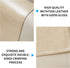 Non-Slip Recliner Headrest Protector Covers, Washable Faux Leather for Recliner Chair, Couch, Sofa, Office Chair (Beige)