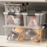 Superio Clear Plastic Storage Bin with Lid, 11 Qt, Non-Toxic, BPA Free, Stackable Plastic Tote