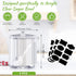 6 (8 oz,Clear) Tioncy Pcs Ice Cream Bar Supplies Sugar Bowls with Lid and Spoon Acrylic Candy Dispenser Party Bar Hot