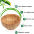 Dipping Bowls Set, Small Bamboo Sauce Cups for Soy Sauce/Condiment, Reusable Round Side Dish Bowls (Wood Color 1.4 oz.)