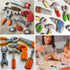 Construction Tool Cookie Cutter Set of 9 - Hammer, Pliers, Screwdriver, Safety Helmet, Hard Hat, Wrench, Spanner,