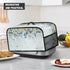 Blue Yellow Flowers Slow Cooker Dust Cover - Trendy Air Fryer Cover for Most Kitchen Appliances, Washable