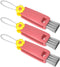 3 in 1 Cup Lid Gap Cleaning Brush Set - Multifunctional Bottle Cleaning Tools (3Pcs, Red)
