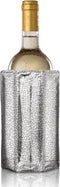 Vacu Vin Silver Rapid Ice Active Cooler Wine Bottle Chilling Sleeve, Standard