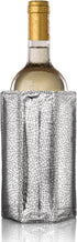 Vacu Vin Silver Rapid Ice Active Cooler Wine Bottle Chilling Sleeve, Standard