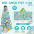50" 30", Hooded Kids Bath Towels - Cute Hooded Towels for Kids, Animals Bath Towel with Hood for Girls, Soft