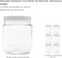 Plastic Storage Jars with Leak Proof Lids, BPA Free, Hand Wash Only (12oz Jar, 6PK)