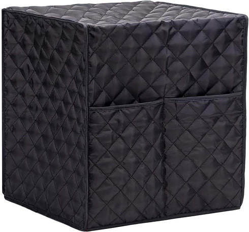 AOZBZ Coffee Maker Cover, Waterproof Cotton Cloth Dust Cover with 2 Storage Bags, Washable, Black