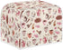 Toaster Dust Cover 4 Slice, Stain Resistant Kitchen Appliance Cover with Top Handle, Coffee Pink Beige