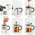 OVENTE 2-in-1 Coffee Press and Tea Maker, 20 Ounce with High Grade Stainless Steel Infuser, Borosilicate Glass, Clear