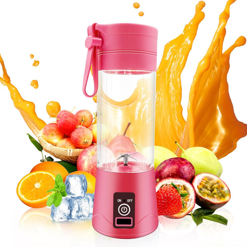 GUCABE Portable Blender, Personal Blender for Milkshakes and Smoothies, Mini Juice Blender with USB Charging, 380ML,