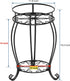 2 FaithLand Plant Stand, Heavy Duty Metal Planter Holder Indoor Outdoor, Tier Round Potted Supports Rack, Corner