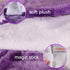 yuboo 36" Purple Faux Fur Christmas Tree Skirt with Embroidered Snowflakes for Purple Decorations and Mardi Gras Decor