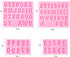 Silicone Fondant Molds for Baking Desserts, 0-9 Numbers and 26 Letters Molds, Chocolate Molds (4 Pack)