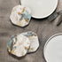 4" Set 6 UMIRRO Ceramic Stone Coasters for Drinks Absorbent with Holder for Wooden Coffee Table Decor, Stoneware Cup