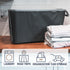 CleverMade Collapsible Laundry Baskets, Denim/Shadow Gray 2PK - 60L (16 Gal) Foldable Hamper with Sturdy Pop-Up Frame