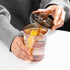 13 oz (Amber-4pack) BLUEPOLAR Tumbler Water Glass, Water Bottle with Straw and Dustproof Lid, Coffee Ice Cup Double
