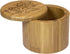 Totally Bamboo Salt Cellar with Magnetic Swivel Lid, 6 Ounce Capacity, Engraved Matthew 5:13