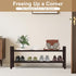 Closet, 2-Tier) Haddockway Bamboo Shoe Rack for Free Standing Shoe Organizer with Smooth Round Rods & Convenient