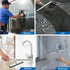 ecooe Silicone Shower Squeegee with Hanger, Shower Glass Cleaner Wiper, Black Window Squeegee Scraper with Stainless