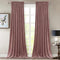 StangH Mauve Rose Velvet Curtains for Bedroom, Nursery Girls Home Decor Room