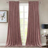 StangH Mauve Rose Velvet Curtains for Bedroom, Nursery Girls Home Decor Room