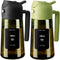 SWEET VIEW 2PCS Olive Oil Dispenser and Oil Sprayer 16oz/470ml Glass Light-Proof