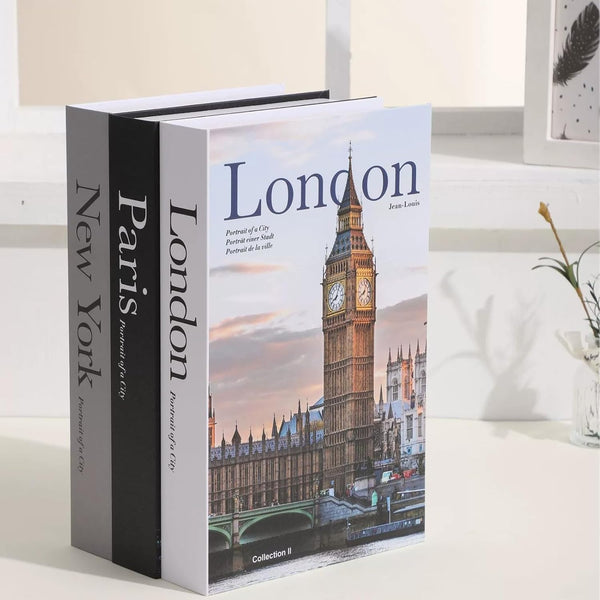 YOYMJBY 3 PCS Faux Decorative Books for Home Decor-Coffee Table Books Decor-Aesthetic Fake/Faux