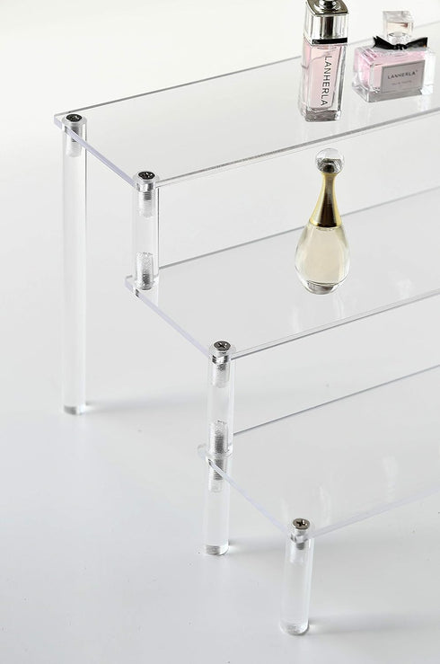 3-Tier Clear Acrylic Cupcake Stand for Display and Organization