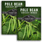 Survival Garden Seeds - Kentucky Wonder Pole Bean Seed for Planting -