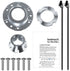 Upgraded W10324651 Hub Replacement Kit for Whirlpool Maytag Kenmore, Replaces W10528947 Metal Washer Basket Drive Hub