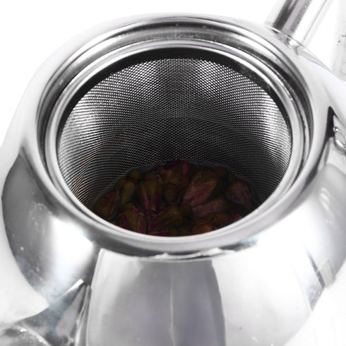 Stainless Steel Tea Kettle Teapot Quart Coffee Tea Pot Water Kettle with Removable Infuser Filter Large Capacity 50 oz (1.5L)