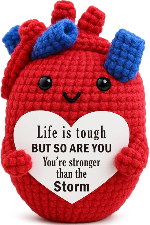 Mini Encouragement Gift for Women Men Emotional Cheer Up Support Handmade Crochet