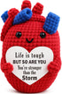 Mini Encouragement Gift for Women Men Emotional Cheer Up Support Handmade Crochet