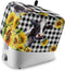 Toaster Cover 2 Slice, Yellow Sunflower Cow, Dust-Proof Cover with Pockets for Kitchen Small Appliance
