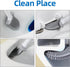 FLDAM Set,Rv Silicone Toilet Brush,Toilet Bowl Brush,Toilet Brush and Holder Toilet Cleaner Brush Wall Mounted