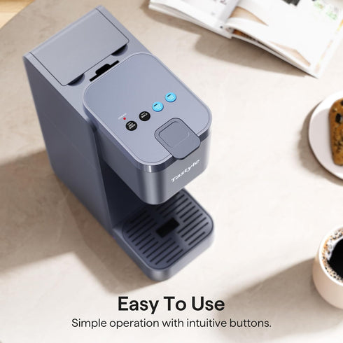 Setting, 6 16 Oz (2.0 Tastyle Single Serve Coffee Maker for K Cup, Ground and Tea, Hot and Iced Coffee Machines