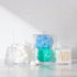 Youngever Clear Plastic Apothecary Jar, Square Shape (15 Ounce and 60 Ounce)
