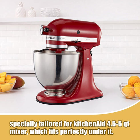 Metal Mixer Slider Mat for KitchenAid Stand Mixer, Appliance Sliding Tray, Compatible with 4.5-5 Qt Tilt-Head Artisan.