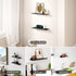 12") Floating Shelf for Wall, Wall Shelf, Off Center Metal Shelf for Decor, Modern Hanging Shelf for Storage with Lip