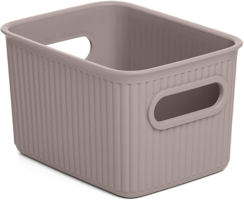 Baobab Small Multi-purpose Storage Basket, 1.5 Litres Capacity, Taupe, 12.8 x 16.7 x 10 cm