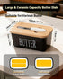 GVUHR CountertopPremium Ceramic Butter Dish with Lid And KnifeAirtight Butter Crock with Lid for Large Butter Container