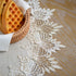 15 Inch ARTABLE Grey Lace Doily Linen Table Topper Scarf Placemat Round Small Coffee Farmhouse Table Cover Rustic