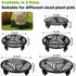 1 Pack 13 inches Metal Plant Caddy with Wheels Heavy-duty Large Iron Rolling Plant Stand with Casters Indoor Outdoor