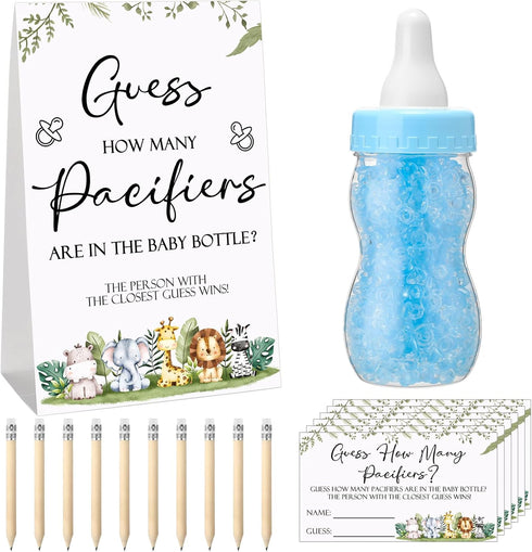 Roowest 512 Pcs Baby Shower Games Guess How Many Pacifiers Sign 100